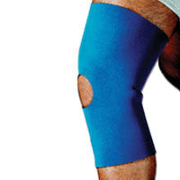 Sportaid, Knee Sleeve, Open Patella, Blue Neoprene, Medium, Size: 14 - 15 Inches - 1 Ea